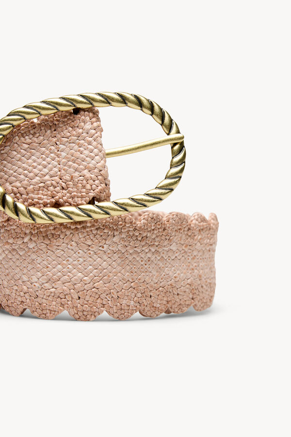 Hoss Intropia Lauren. Cinto de r&aacute;fia Subiu