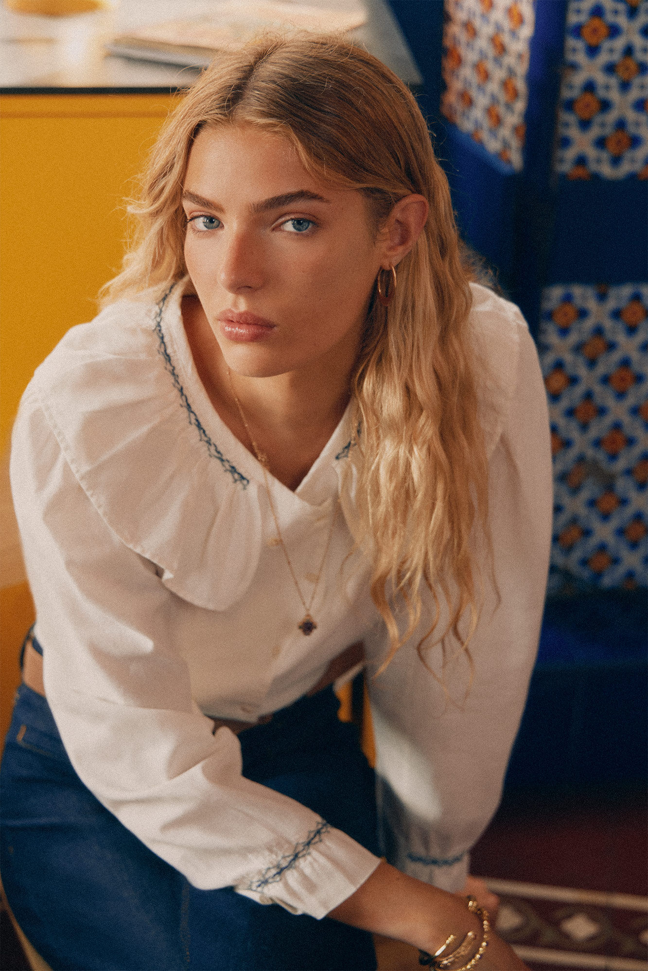 Cara. Blusa algodon Blusas y camisas de mujer Hoss Intropia