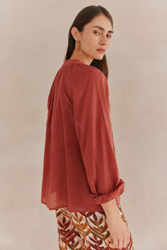 Hoss Intropia Lara. Blusa bordada cuentas Marron