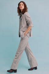 Hoss Intropia Elia. Blazer a rayas Gris