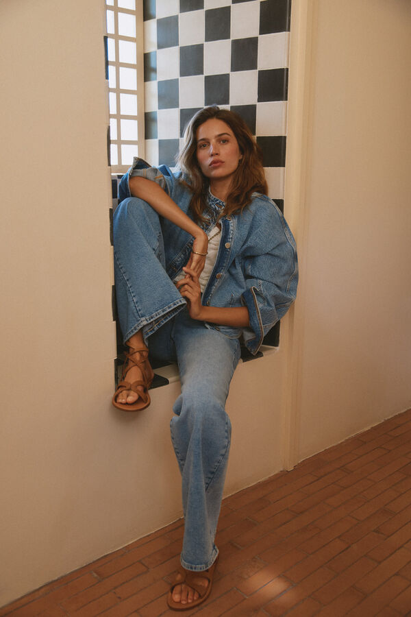 Hoss Intropia Briar. Jeans bordados Azul