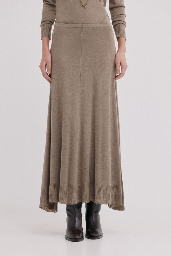 Hoss Intropia Rianna. Saia de malha Beige