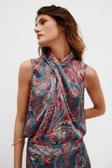 Hoss Intropia Gadea. Top halter estampado Multicolorido