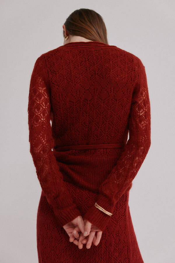 Hoss Intropia Iria. Chaqueta calada rojo