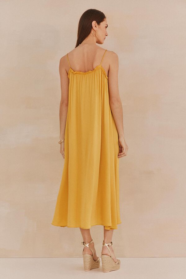 Hoss Intropia Loreto. Vestido fluido Amarillo
