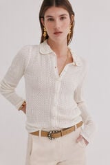 Hoss Intropia Isabel. Top calado Marfil