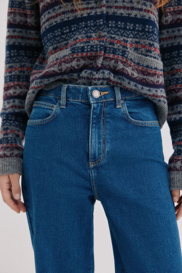 Hoss Intropia Chloe.Jeans fit flare Azul