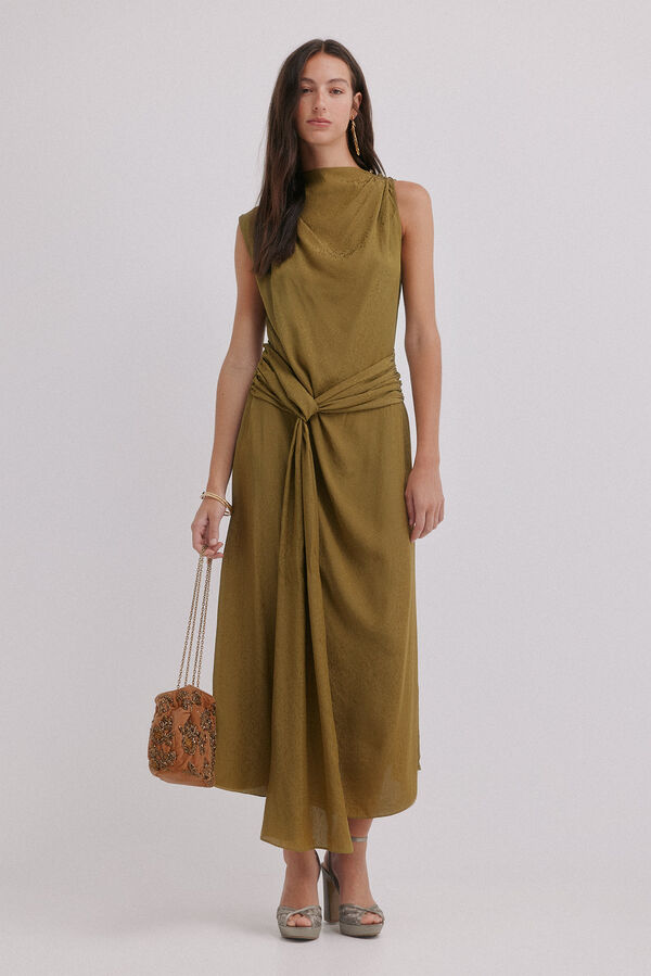 Hoss Intropia Liliane. Vestido midi Verde