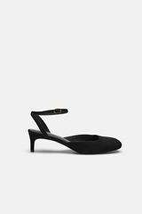 Hoss Intropia Montserrat. Zapato tac&oacute;n ante Negro