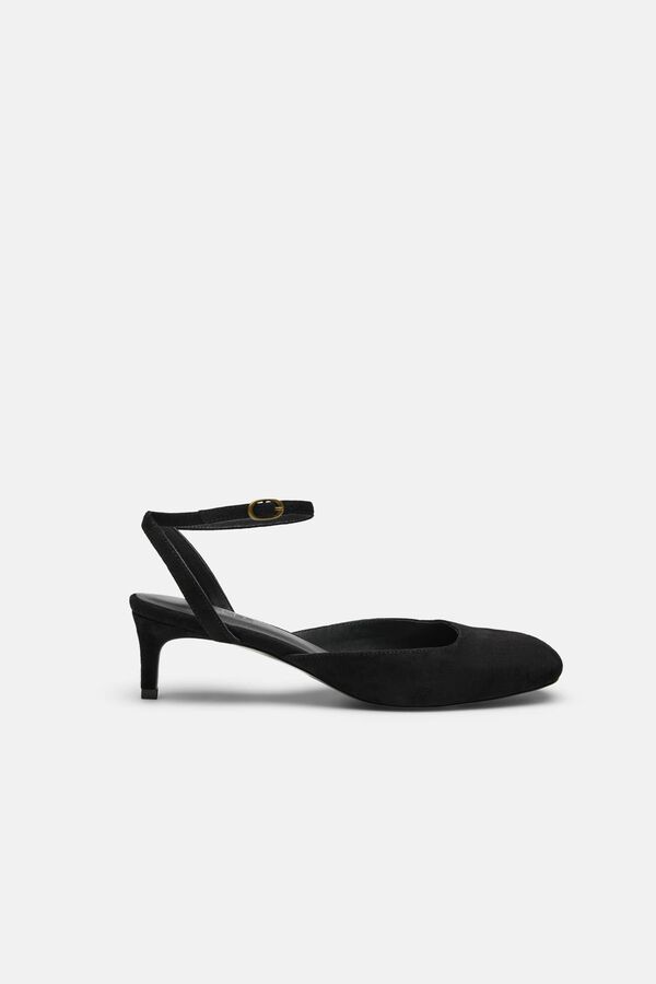Hoss Intropia Montserrat. Zapato tac&oacute;n ante Negro