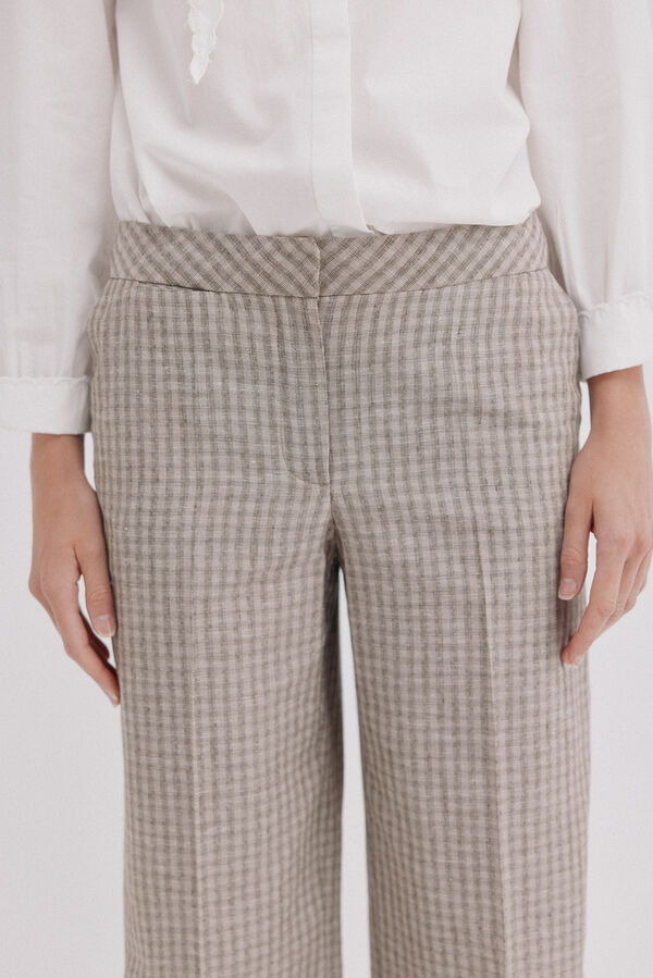 Hoss Intropia Presley. Cal&ccedil;a de riscas Ecru