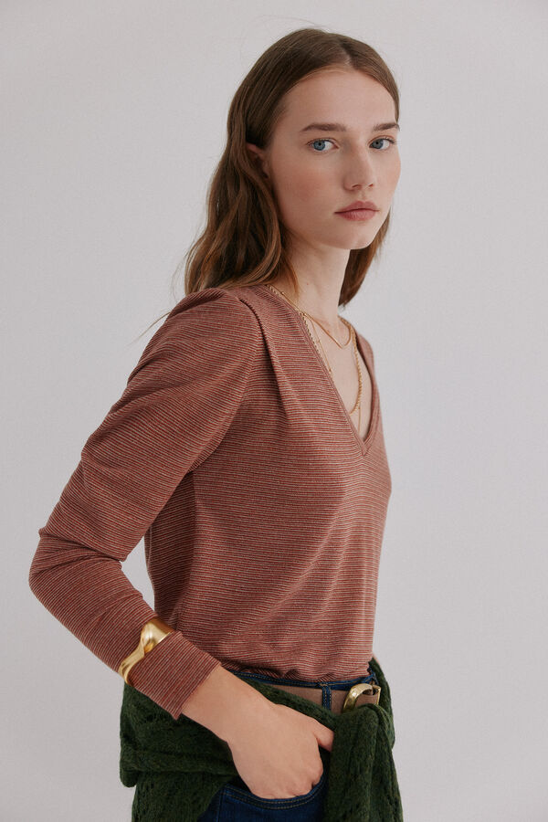 Hoss Intropia Micaela. Camiseta con solapa Coral