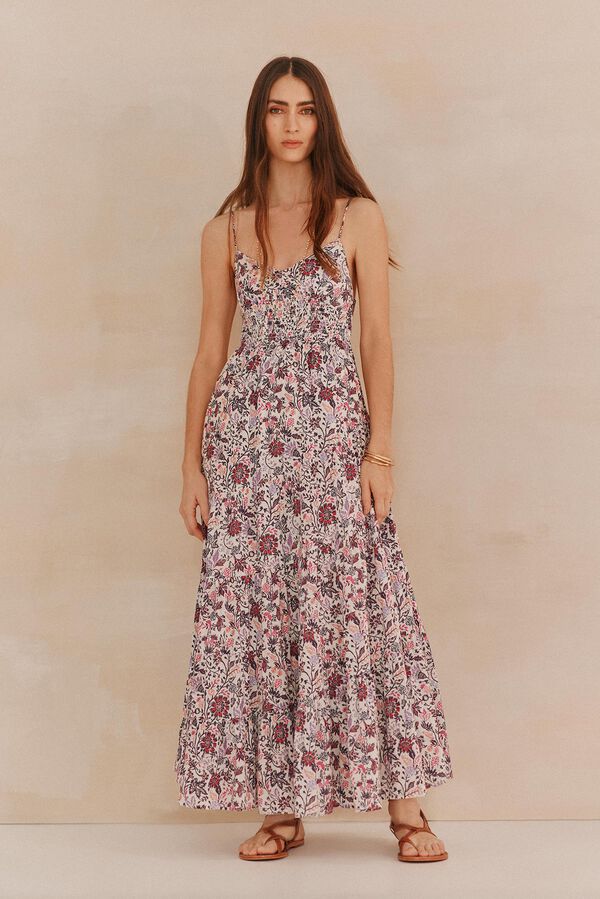 Hoss Intropia Abril. Vestidos alças. Ecru