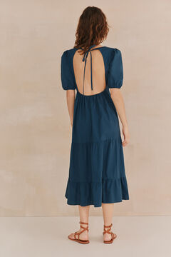Hoss Intropia Amelia. Vestido bordado. Azul