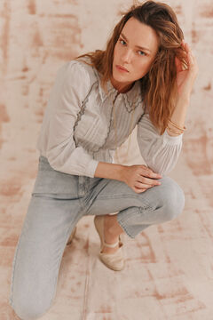 Hoss Intropia Beatriz. Jeans con canesu Gris