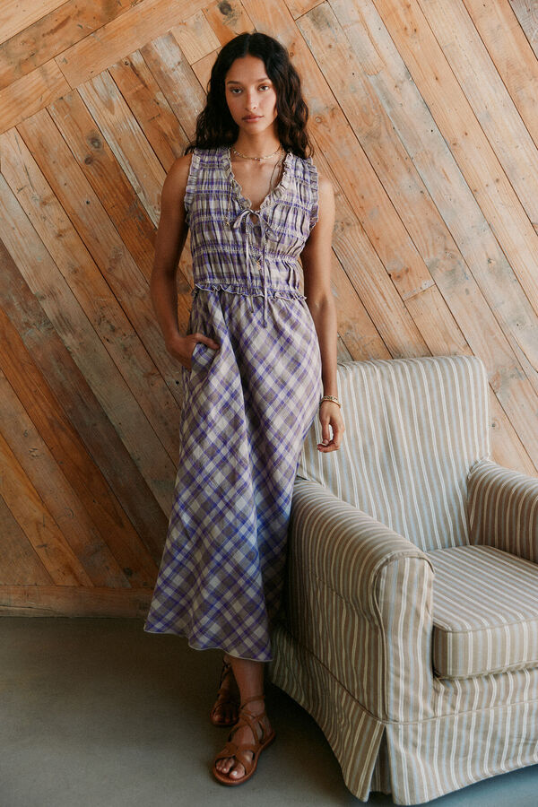 Hoss Intropia Ashley. Vestido cuadros Multicolor
