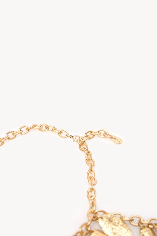 Hoss Intropia Lucy. Collar eslabones bañado en oro Dorado