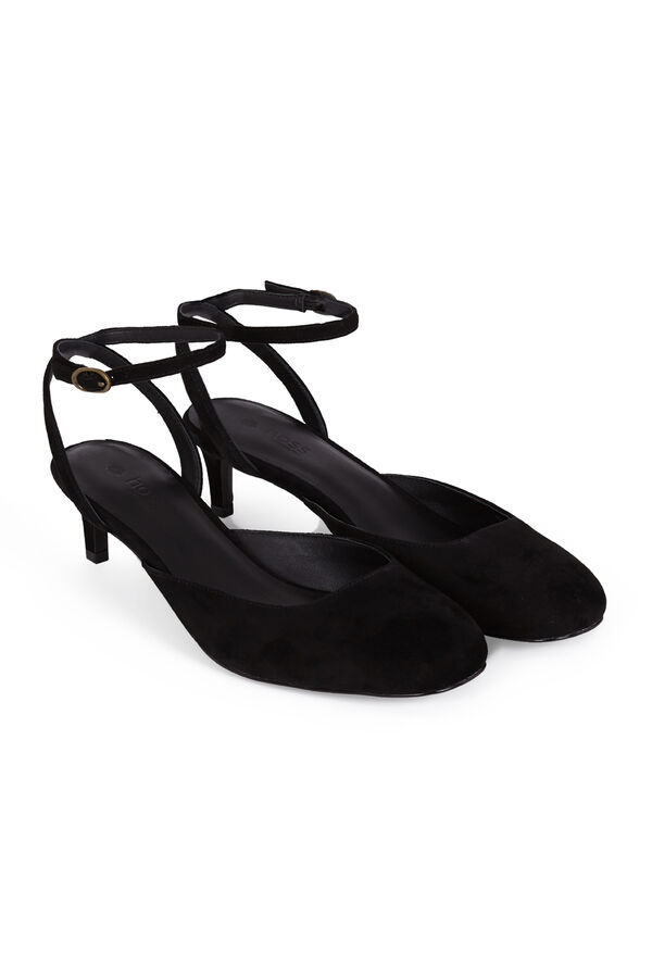 Hoss Intropia Montserrat. Zapato tac&oacute;n ante Negro