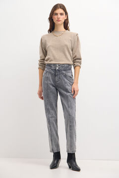 Hoss Intropia Olinda. Jeans de corte reto Cinzento