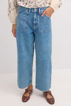 Hoss Intropia Olimpia. Jeans retas com bolsos Azul