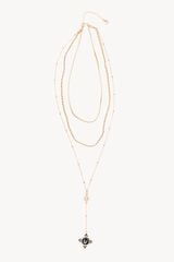 Hoss Intropia María. Collar largo multicadenas Dorado