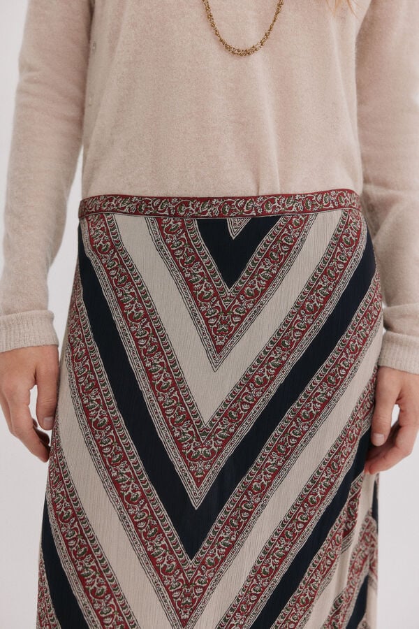 Hoss Intropia Ramina. Saia estampada Multicolorido