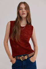 Hoss Intropia Irma. Top calado Coral