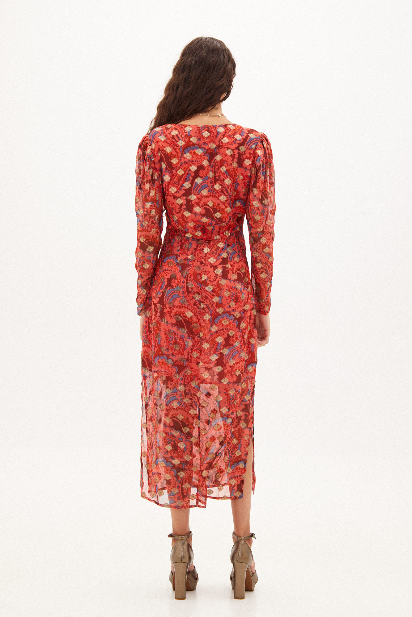 Marisa. Vestido midi estampado Vestidos y Monos de mujer Hoss