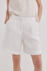 Hoss Intropia Bermuda em linho Pemar Branco