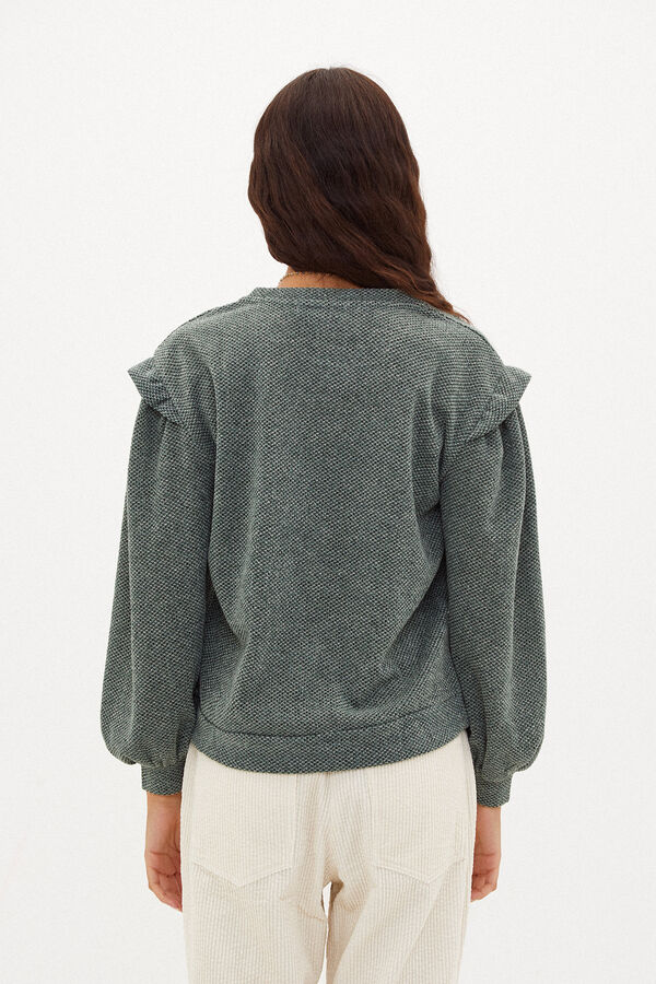 Hoss Intropia Daia. Sweatshirt com textura Verde