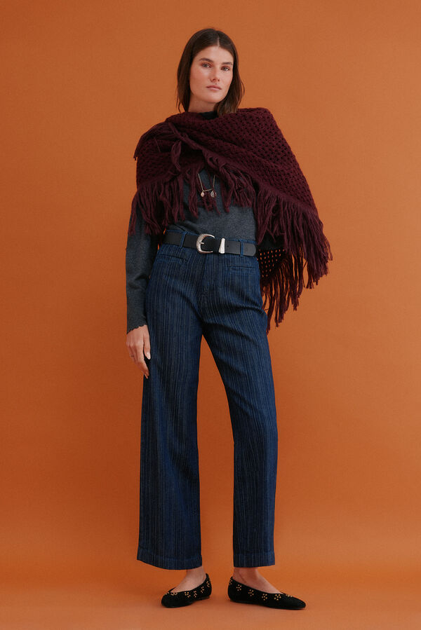 Hoss Intropia Begoña. Vaqueros wide leg Azul marino