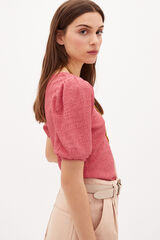 Hoss Intropia Leire Camiseta con textura Rosa