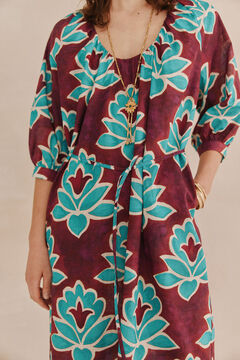 Hoss Intropia Celina. Vestido estampado.  Roxo