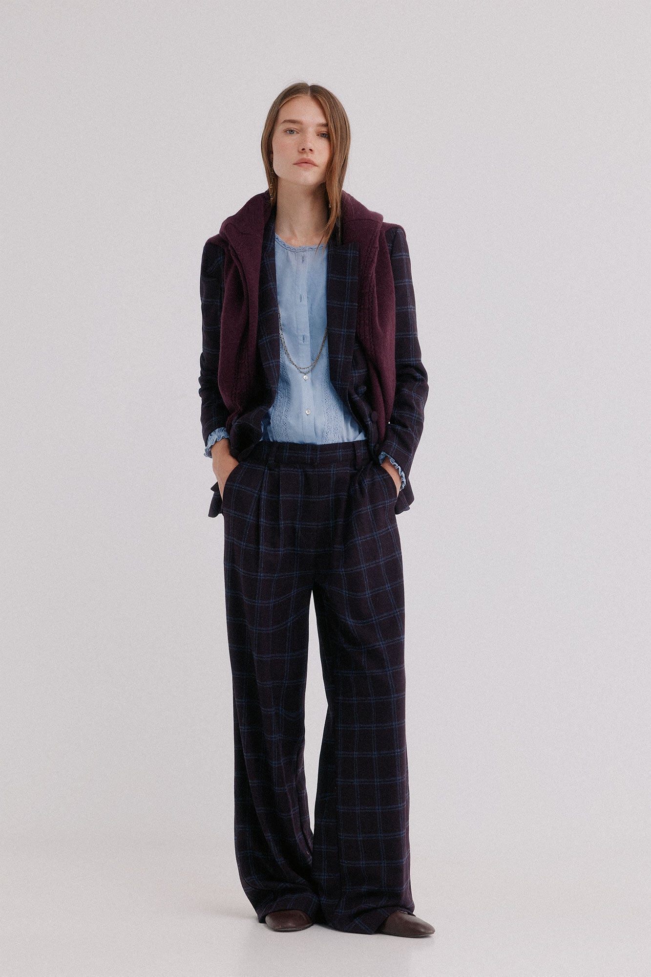 Hoss Intropia Peony. Pantal&oacute;n cuadros