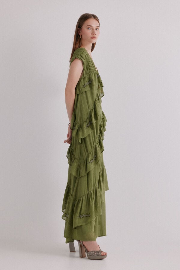 Hoss Intropia Adèle. Vestido bordado Amarillo