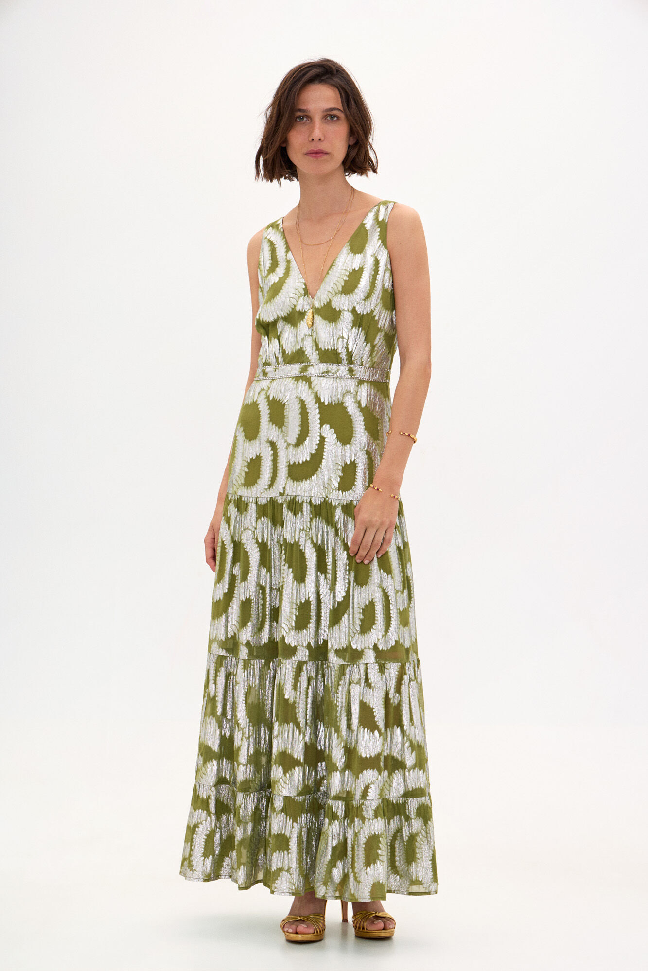 Freya. Vestido lurex comprido. Vestidos e macacoes de mulher Hoss Intropia