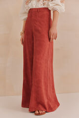 Hoss Intropia Pelia. Pantalones jacquard Coral