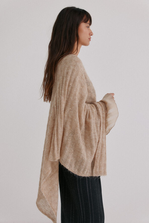 Hoss Intropia Näelle. Capa de malha Beige