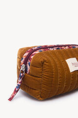 Hoss Intropia Lyssete. Neceser terciopelo acolchado Dorado