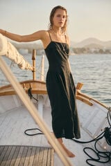 Hoss Intropia Lia. Vestido com godetes Preto