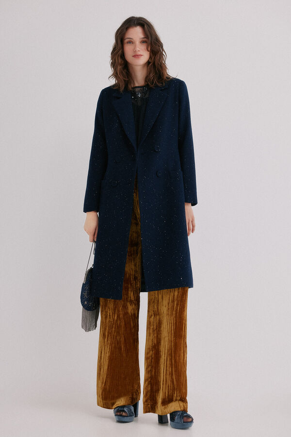 Hoss Intropia Farah. Abrigo cruzado Azul marino