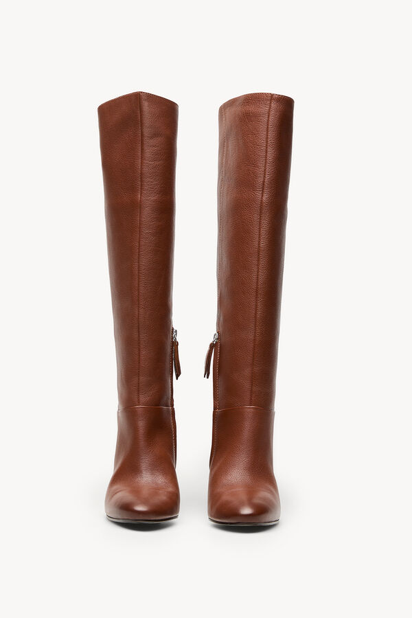 Hoss Intropia Lidia. Botas piel caña alta Marron