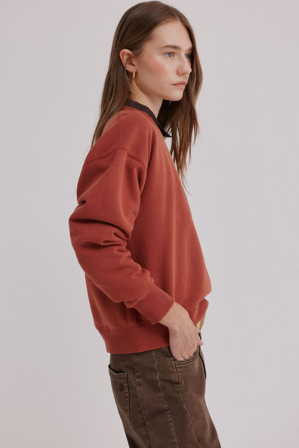 Hoss Intropia Miranda. Sudadera lavada Granate