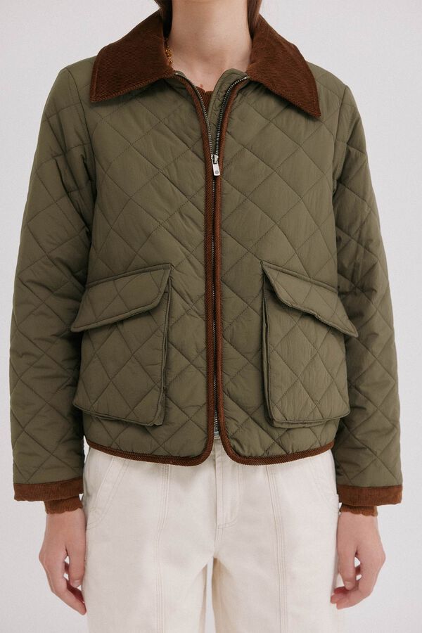 Hoss Intropia Devora. Casaco acolchoado Khaki