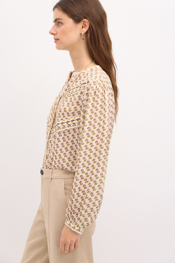 Hoss Intropia Cruz. Blusa sello estampada. Multicolor