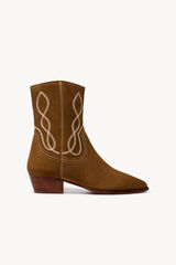 Hoss Intropia Macarena. Botines de serraje Marron