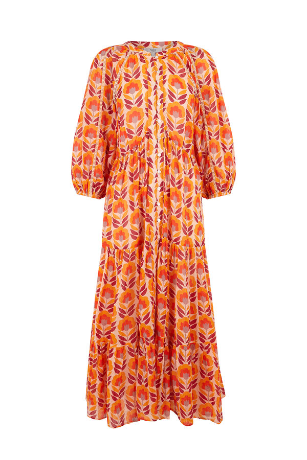 Hoss Intropia Alicia. Vestido midi Laranja