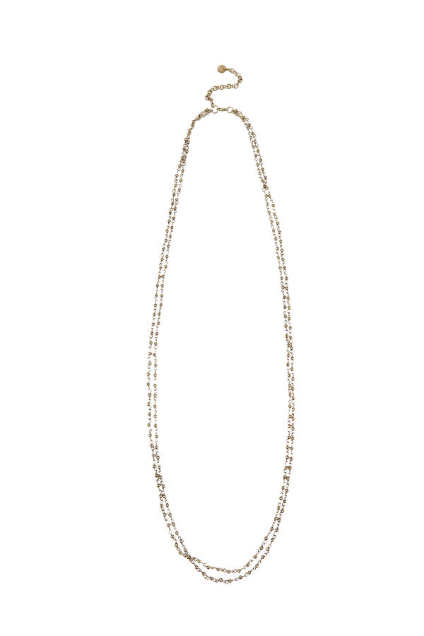 Hoss Intropia Luciana. Collar beads ba&ntilde;ado en oro Dorado