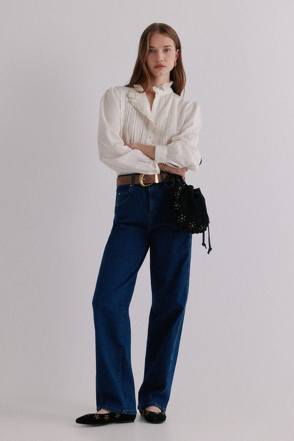 Hoss Intropia Babette. Jeans estruturado Azul