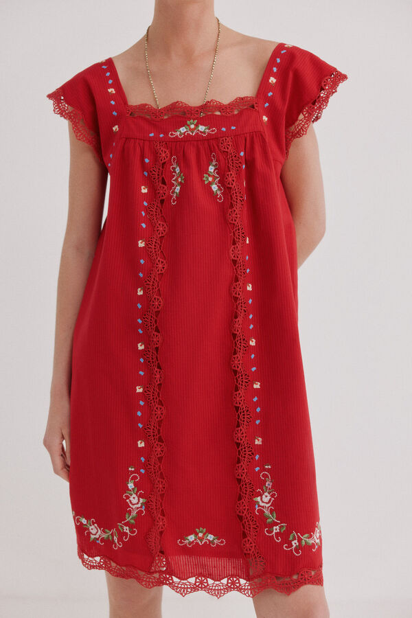 Hoss Intropia Alhena. Vestido curto Vermelho